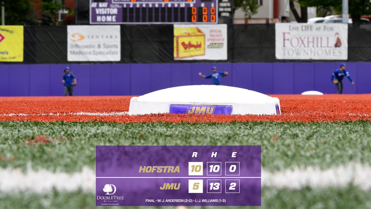 JMU Baseball Takes a Pair from Hofstra