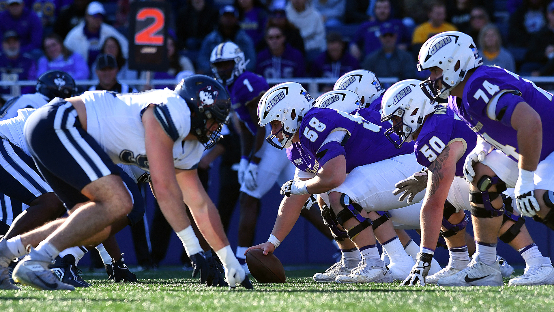 Dukes Offensive Line Anchored in the Interior