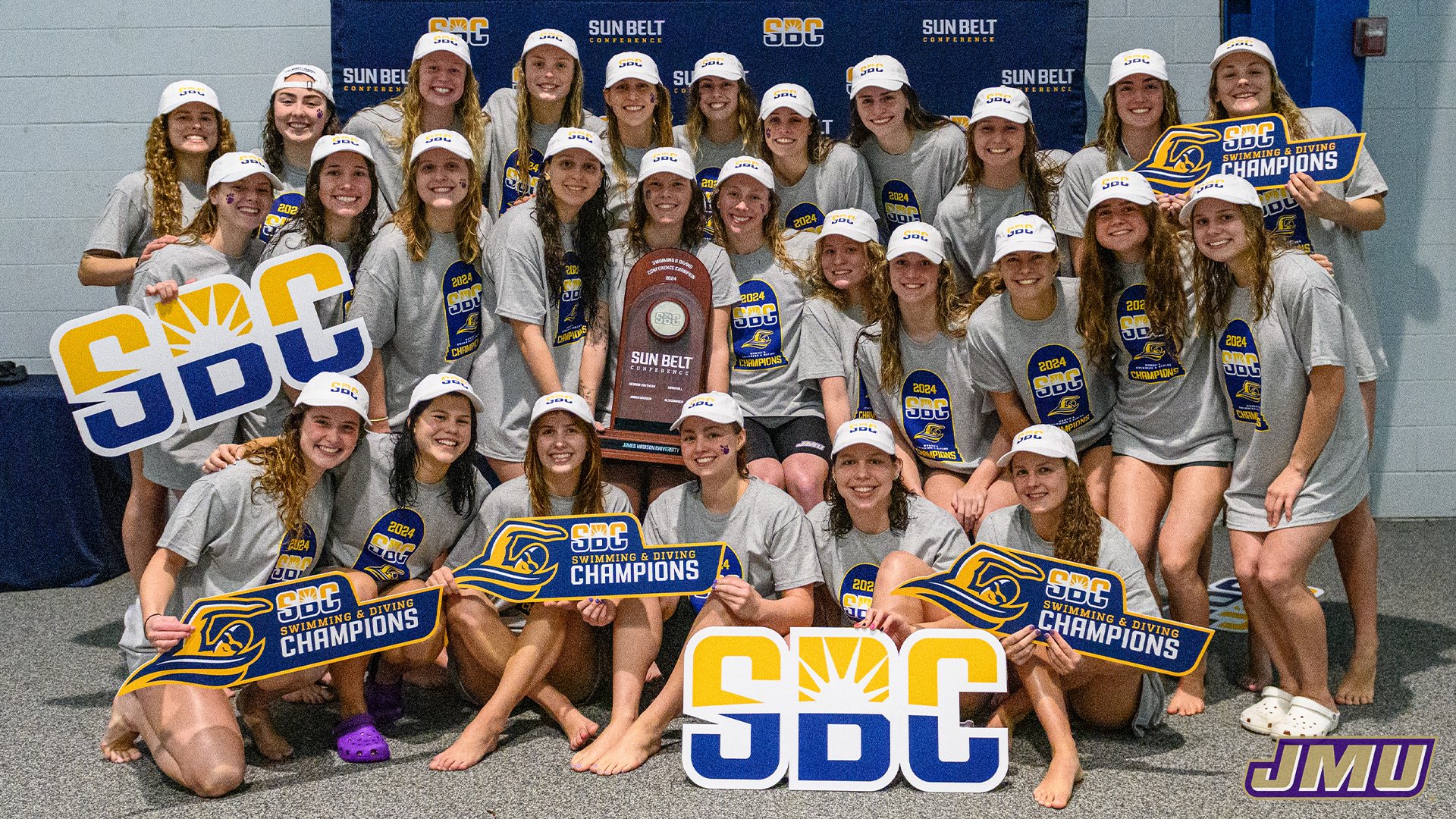 JMU Swimming and Diving Wins Sun Belt Championship