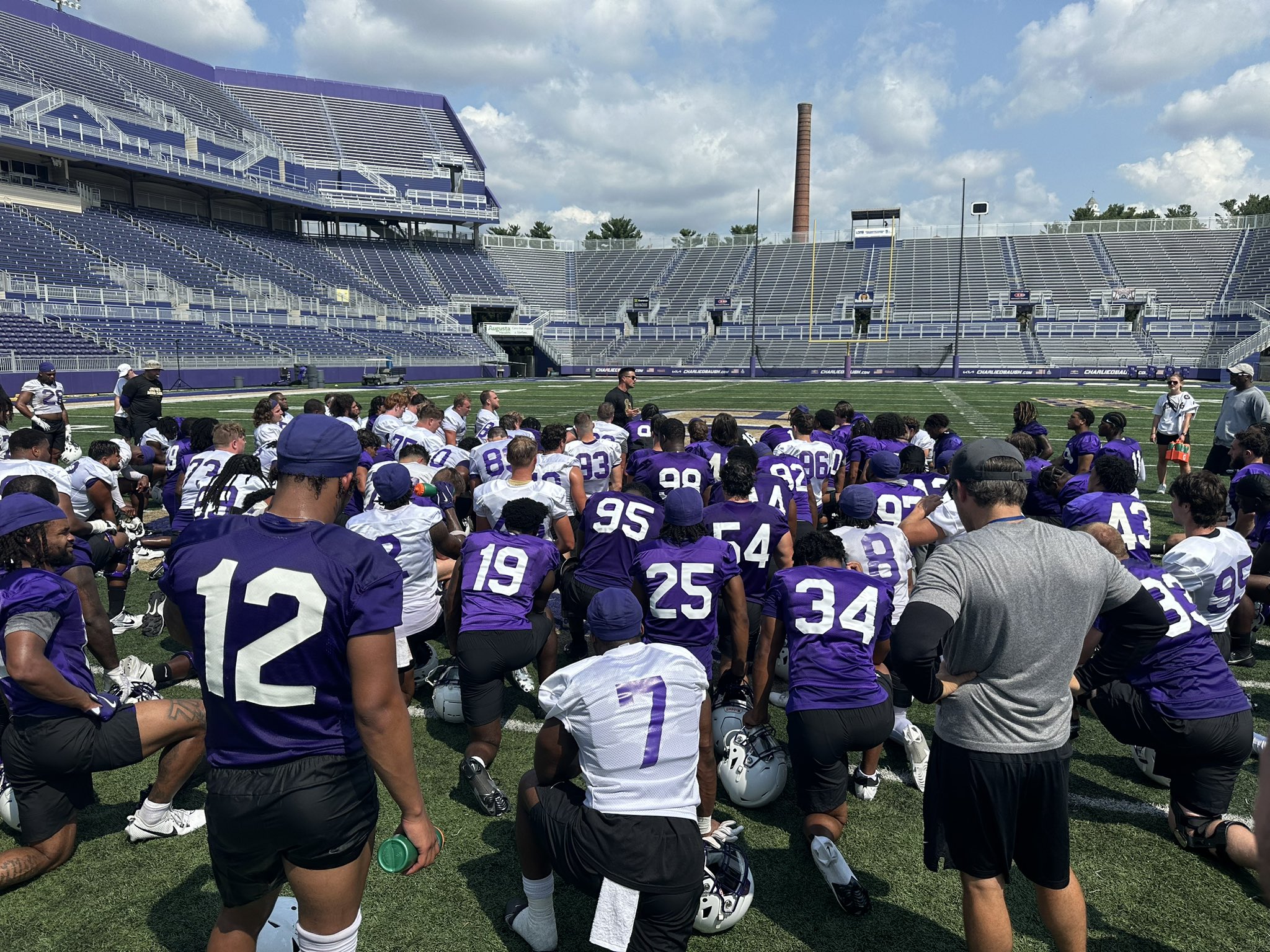 JMU Football After Practice