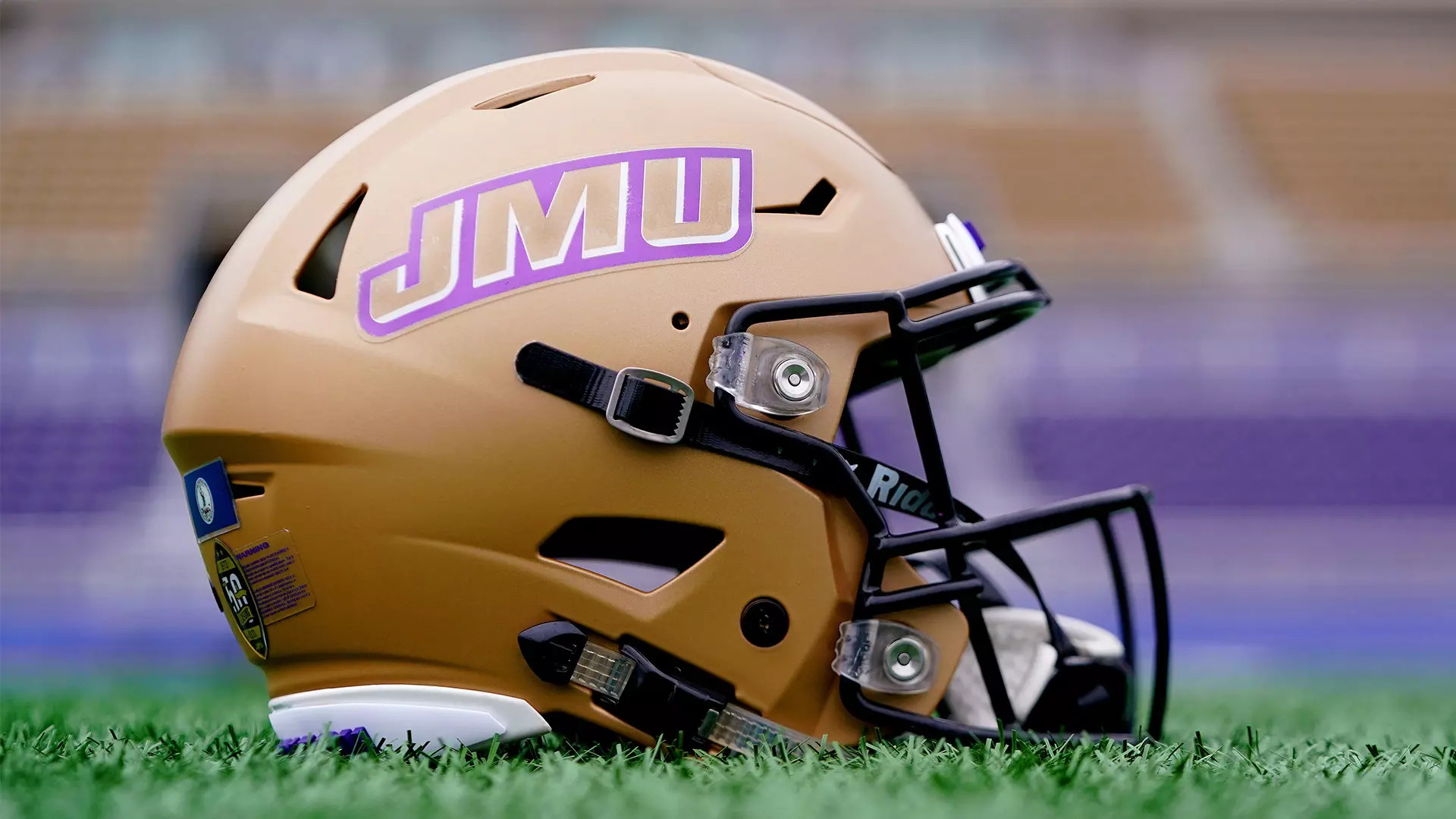 jmu gold football helmet