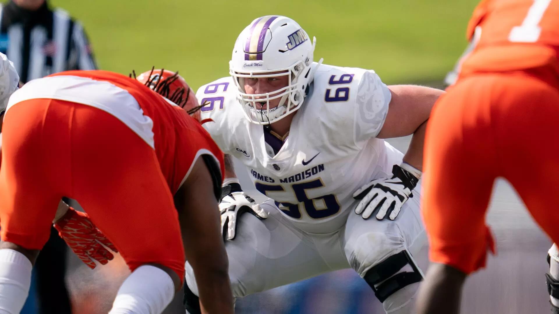 JMU Football Looks to Build Offense Around the Linemen