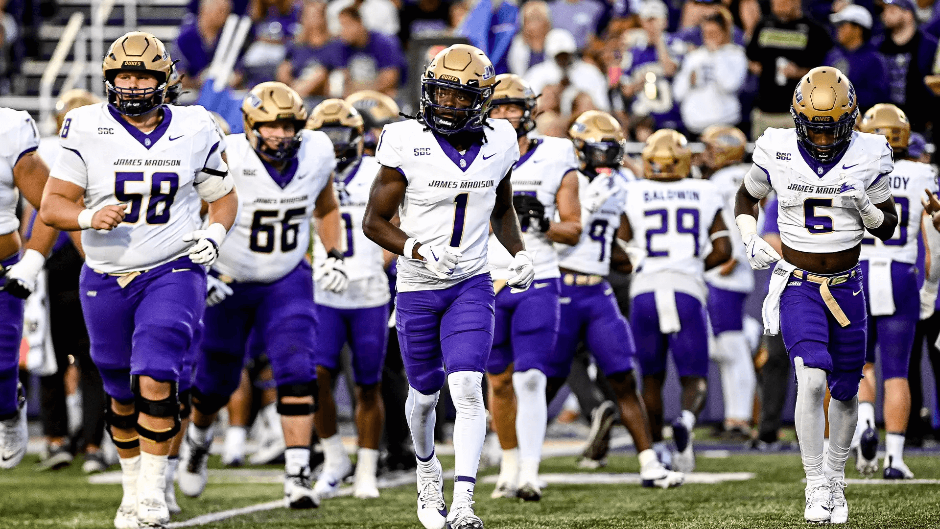 jmu taking the field